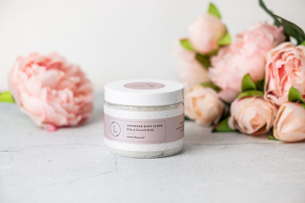 Lavender Body Scrub – Natural Exfoliating Salt Scrub